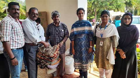 Distribution of Relief Goods to Storm Victims